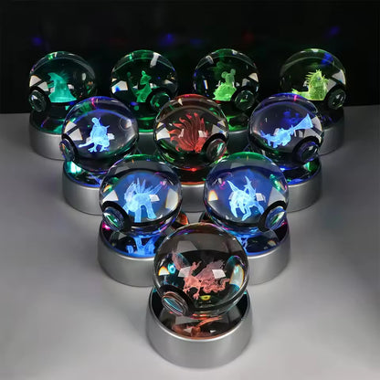 PokeGlass - 3D Pokemon Crystal Ball with LED