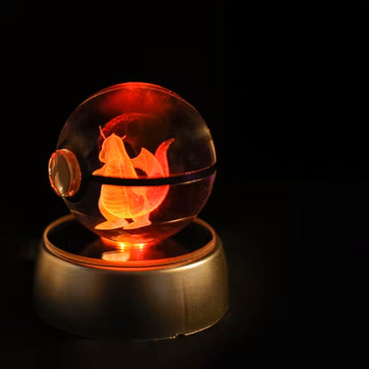 PokeGlass - 3D Pokemon Crystal Ball with LED