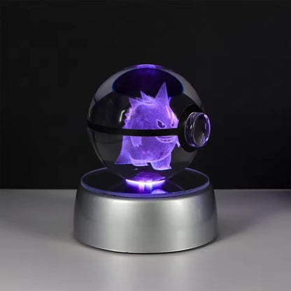 PokeGlass - 3D Pokemon Crystal Ball with LED